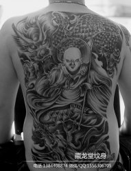 地藏王纹身图案，藏龙堂纹身作品