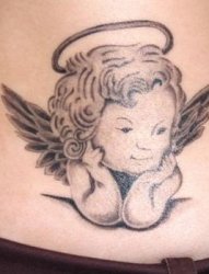 30款可爱的宝贝天使纹身图案