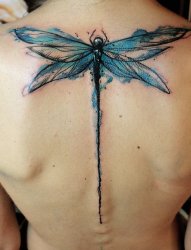 多款女性美丽的蜻蜓纹身图案