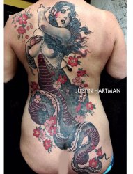 多款大型杰出的纹身图案欣赏来自贾斯汀•哈特曼