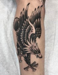 邪恶的传统纹身动物图案纹身来自纹身师弗兰基