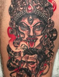 11款新传统印度教女神纹身图案