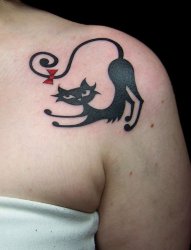 女孩喜欢的各种萌化的宠物小清新纹身猫纹身动物图案