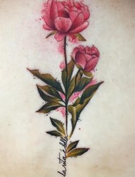 12款彩绘纹身技巧渐变纹身植物纹身素材花朵纹身图案