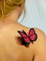 多款关于蝴蝶的超写实3d唯美纹身图案