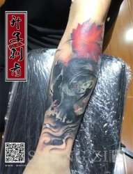 重庆遮盖纹身最好纹身店 骷髅纹身 修改失败纹身 升子刺青