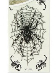 黑色蜘蛛和蝎子纹身手稿
