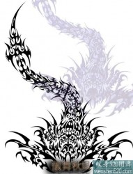 蝎子图腾纹身手稿
