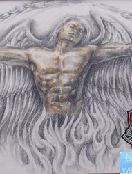 守护天使纹身图片纹身图