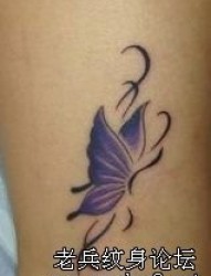 女性纹身图片之蝴蝶纹身图片（收藏）