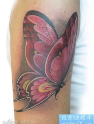 手臂前卫唯美的蝴蝶纹身图片