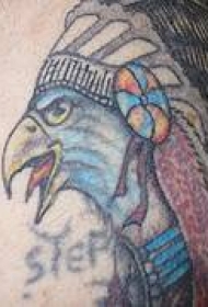 美洲土著风格鹰纹身图案
