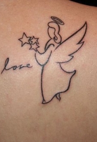 可爱的小天使纹身图案