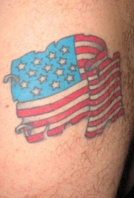旧美国国旗纹身图案