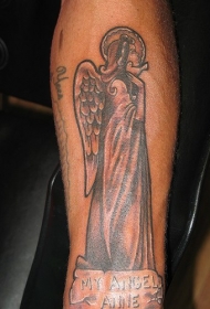 手臂天使安妮纹身图案