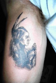 美洲土著战士手臂纹身图案