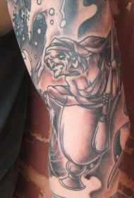 手臂怪物老巫婆纹身图案