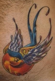 神奇的火鸟纹身图案
