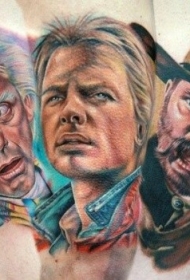 各种各样的老电影英雄肖像纹身图案