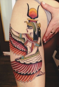 丰富多彩的埃及伊希斯手臂纹身图案