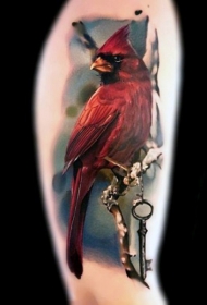 令人难以置信的逼真小鸟纹身图案