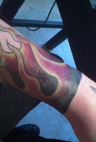 燃烧的火焰手臂纹身图案
