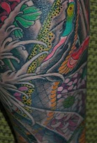 亚洲蛇彩绘纹身图案