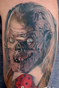 非常酷的怪物肖像手臂纹身图案