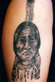 印度土著人像纹身图案