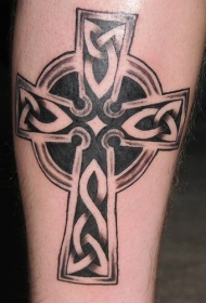 凯尔特十字架黑色纹身图案
