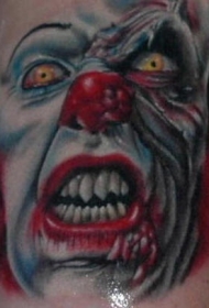 电影小丑史提芬京肖像纹身图案