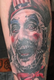 僵尸小丑个性纹身图案