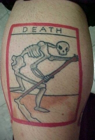 经典的死亡塔罗牌纹身图案