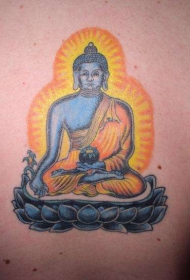 如来佛祖在天堂纹身图案