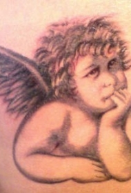 经典的小天使纹身图案