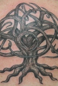 凯尔特结生命树纹身图案