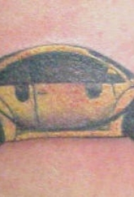 大众黄色甲壳虫汽车纹身图案
