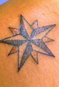 经典航海者星星纹身图案