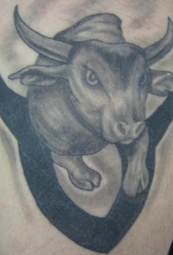 金牛座公牛纹身图案