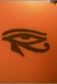 埃及的荷鲁斯之眼黑色纹身图案