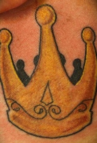 金色的皇冠纹身图案