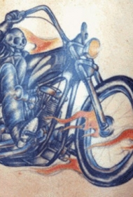 摩托车上的死神赛车纹身团