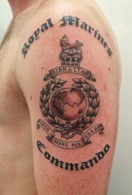皇家海军陆战队符号纹身图案