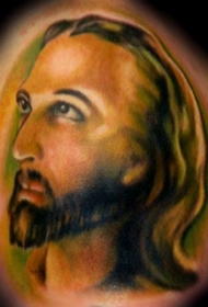 耶稣脸部纹身图案