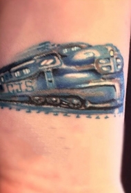 手腕未来的火车纹身图案