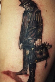 巫毒恶魔绅士纹身图案