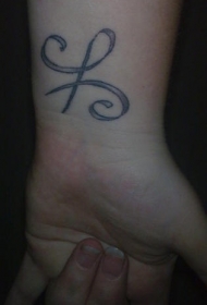 手腕上的友谊符号纹身图案