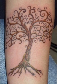 好看的树纹身图案