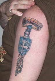 大臂Melligan氏族标志纹身图案