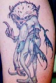 神秘生物恶魔纹身图案